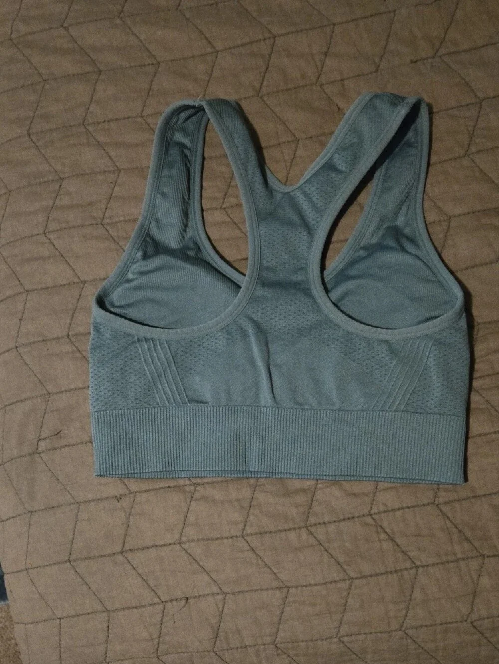 Avia Seamless Racerback Sports Bra - Sage